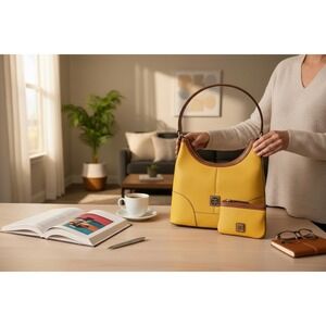 Dooney & Bourke Pebble Grain Shoulder Bag Hobo With Matching Wallet - NWT (New)